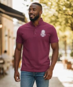 Polo Burgundy (Crest Logo)-PL-B001
