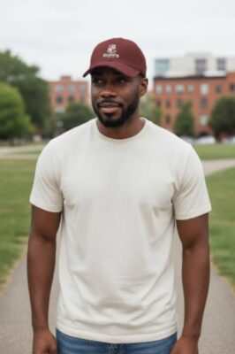 Premium Curved Brim Cap Burgundy VKM